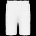 Short equipaciones ligero elástico White 3XL