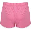 Short Retro mujer algodón Bright Pink / White M