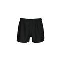 Short de rugby unisex con cintura elástica Black L