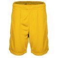 Shorts baloncesto mujer poliéster Amarillo L