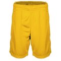 Shorts baloncesto mujer poliéster Amarillo XS