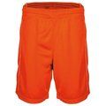 Shorts baloncesto mujer poliéster Naranja S