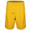 Shorts baloncesto mujer poliéster Sporty Yellow XS