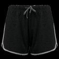 Shorts de deporte chica de algodón Black / Grey Heather M