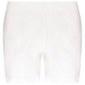 Shorts deportivos mujer algodón Blanco S