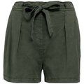 Shorts eco holgados mujer Washed Organic Khaki XS