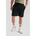 Shorts de punto jersey de algodón Black L