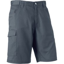 Short de trabajo con cintura elástica Gris 38 UK