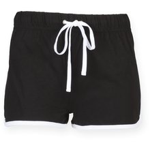 Short Retro mujer algodón Negro S