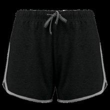 Shorts de deporte chica de algodón Black / Grey Heather XS