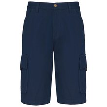 Shorts multibolsillos algodón envejecido Azul 56 FR