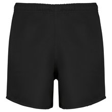Shorts de rugby niño con cintura elástica Negro 6/8 ans