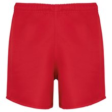 Shorts de rugby niño con cintura elástica Rojo 12/14 ans