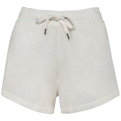 Short algodón de mujer Washed Ivory L