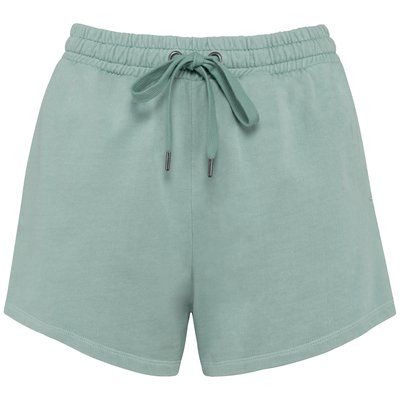 Short algodón de mujer Washed Jade Green XXL