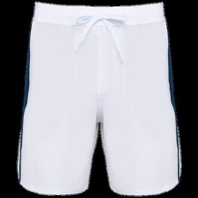 Short bicolor con bolsillos White / Sporty Navy S