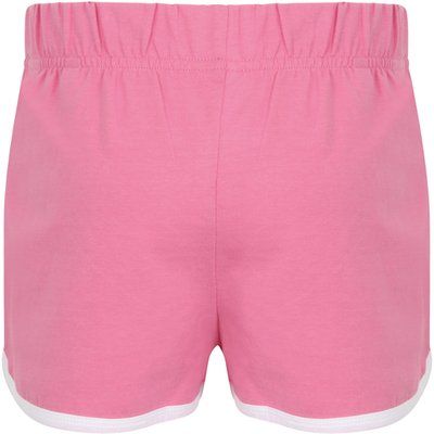 Short diseño Retro infantil algodón Bright Pink / White 7/8 ans