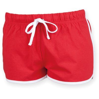 Short diseño Retro infantil algodón Red / White 7/8 ans