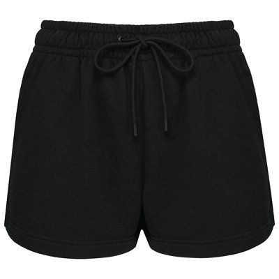 Short eco de felpa mujer Black S