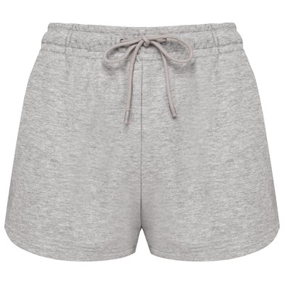 Short eco de felpa mujer Gris S