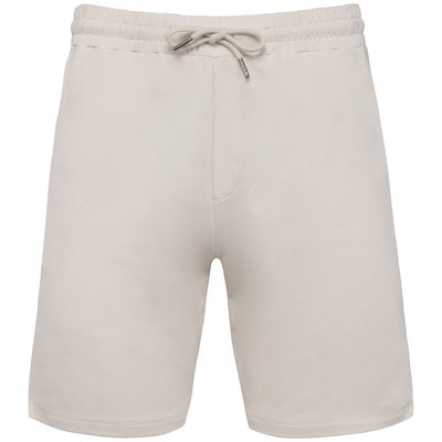 Short hombre cintura elástica Beige / Blanco M