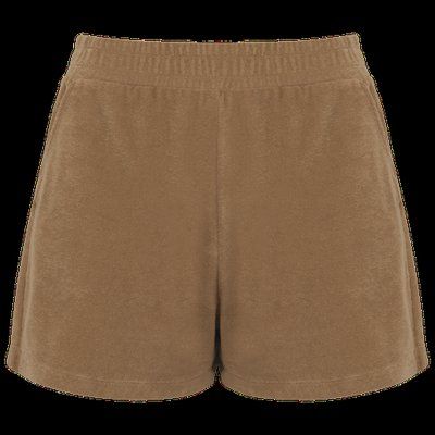 Short de rizo con bolsillos Cream Coffee M