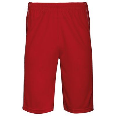 Shorts de baloncesto hombre Rojo XS