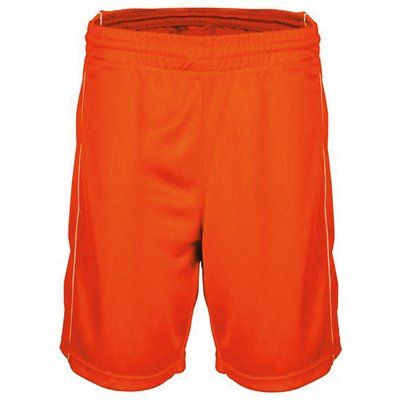 Shorts baloncesto mujer poliéster Orange XXL