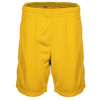 Shorts baloncesto mujer poliéster Sporty Yellow XS