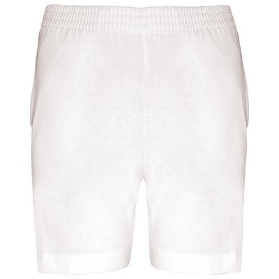 Shorts deportivos infantil de algodón Blanco 10/12 ans