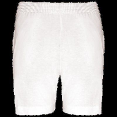 Shorts deportivos infantil de algodón White 6/8 ans