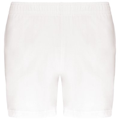 Shorts deportivos mujer algodón Blanco S