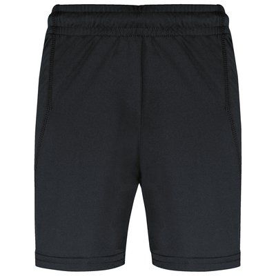 Shorts equipaciones niños poliéster Black 6/8 ans