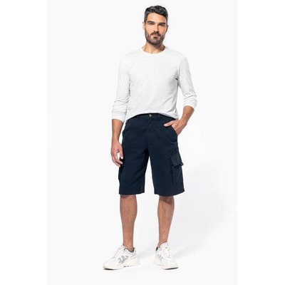 Shorts multibolsillos algodón envejecido