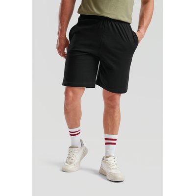 Shorts de punto jersey de algodón Black L