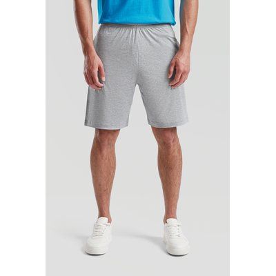 Shorts de punto jersey de algodón Heather Grey M