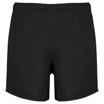 Shorts de rugby niño con cintura elástica Black 6/8 ans