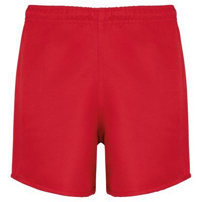 Shorts de rugby niño con cintura elástica Sporty Red 12/14 ans