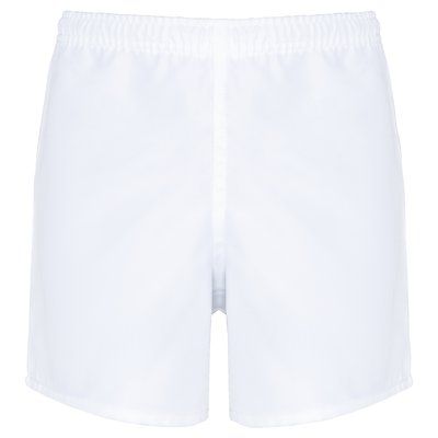 Shorts de rugby niño con cintura elástica White 8/10 ans