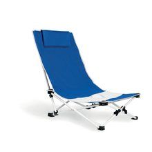 Silla de Playa con Cojín Cervical Azul