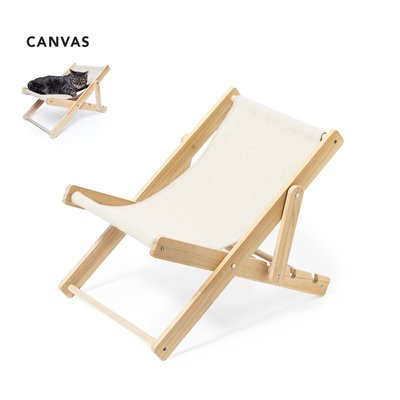 Silla Plegable Mascotas Madera/Canvas