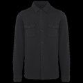 Sobrecamisa felpa perchada hombre Washed black XXL