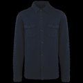 Sobrecamisa felpa perchada hombre Washed Navy Blue XXL