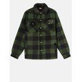 Sobrecamisa polar a cuadros Green / Black S