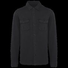 Sobrecamisa felpa perchada hombre Washed black S