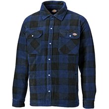 Sobrecamisa polar a cuadros Azul XL