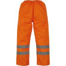 Sobrepantalón impermeable de alta visibilidad Hi Vis Orange S