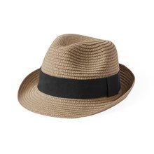 Sombrero Ajustable con Cinta Exterior Bei