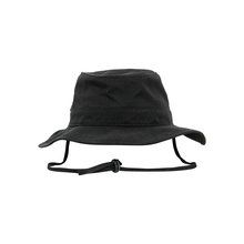 Sombrero de Algodón Visera Plana Black