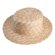 Sombrero de paja con ala grande Beige 57 cm